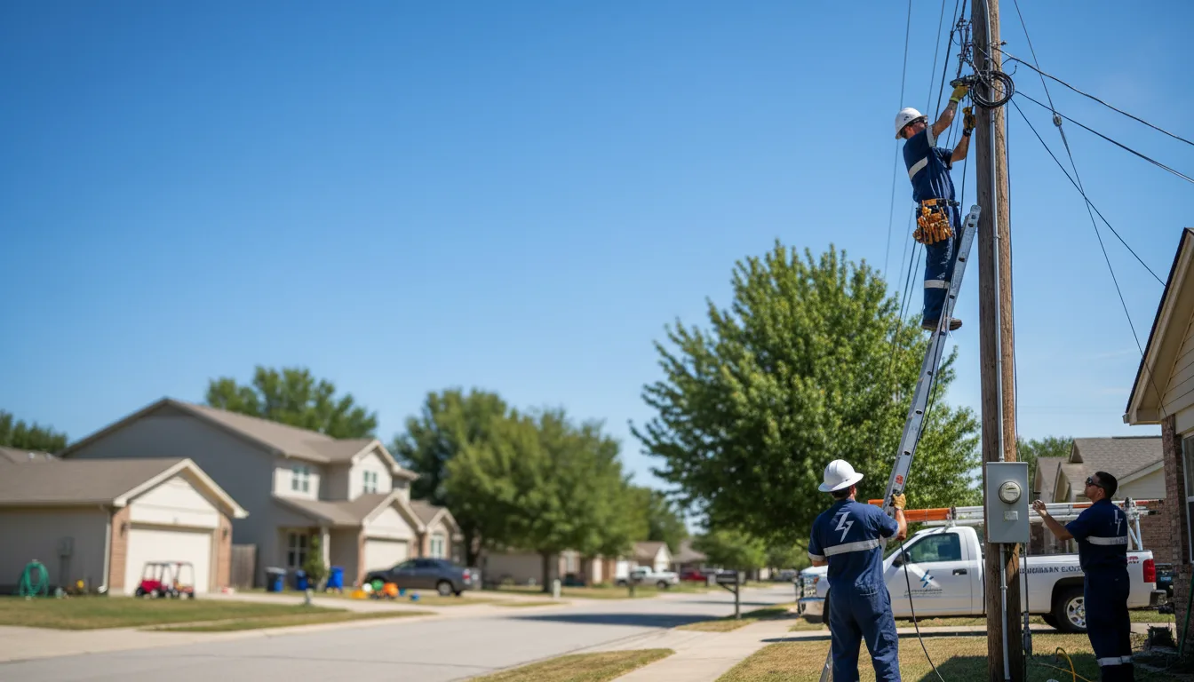 Residential electrician providing installation services in Marksville, LA